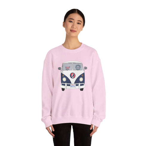 Grateful Dead - Jerry's Takin' The Bus Life is dead. Crewneck Sweatshirt - StealieShop